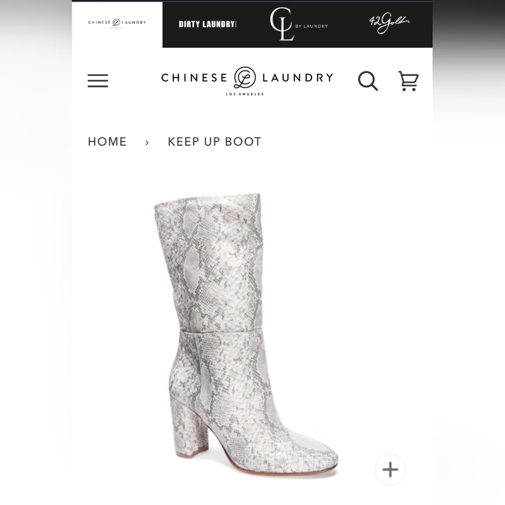 Chinese Laundry Faux Snake Skinned Boots